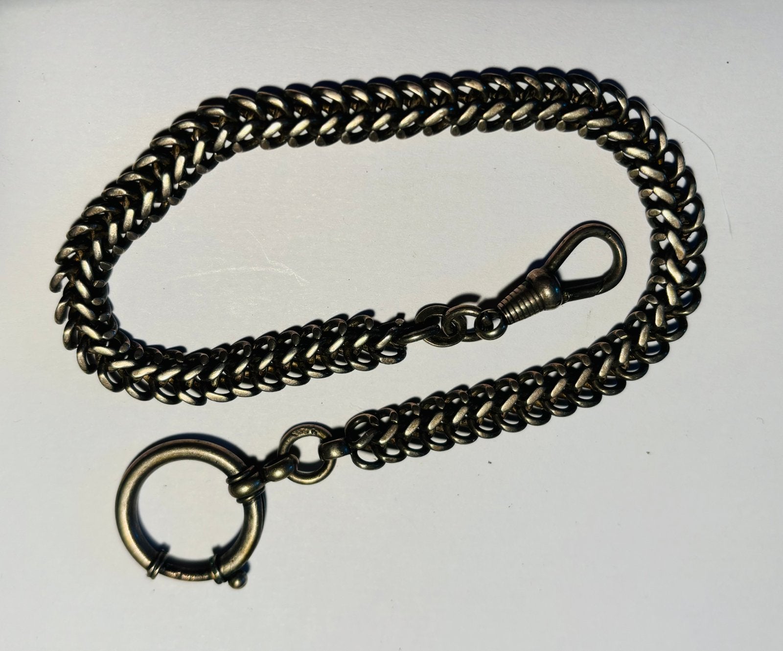 Zilveren antieke zakhorloge ketting gratis verzending, Sieraden, Tassen en Uiterlijk, Verzenden, Zo goed als nieuw, Zilver, Zilver