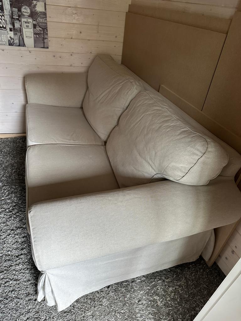 IKEA Ektorp 2-zitsbank Ecru, Ophalen, Gebruikt, Tweepersoons, Stof