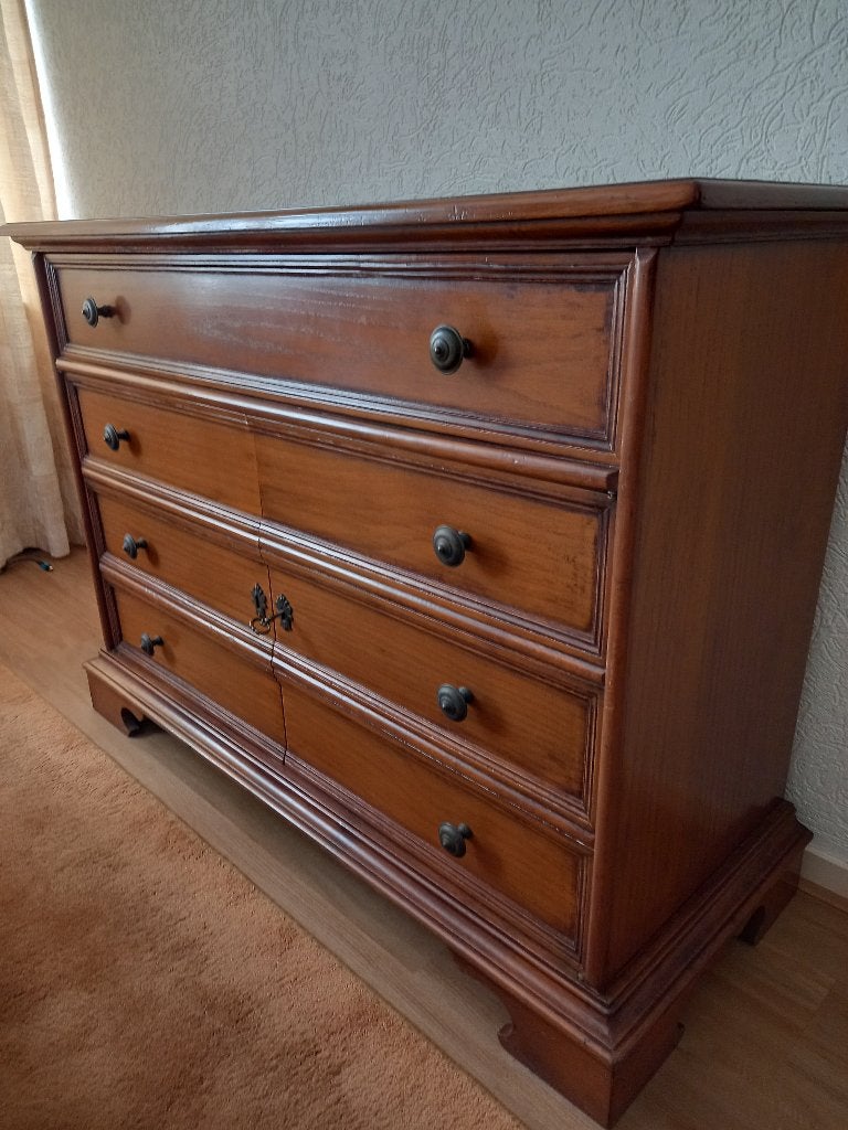 KOOPJE: Dressoir kersen met veel opbergruimte MOET WEG, Ophalen, Gebruikt, Kersenhout, 25 tot 50 cm