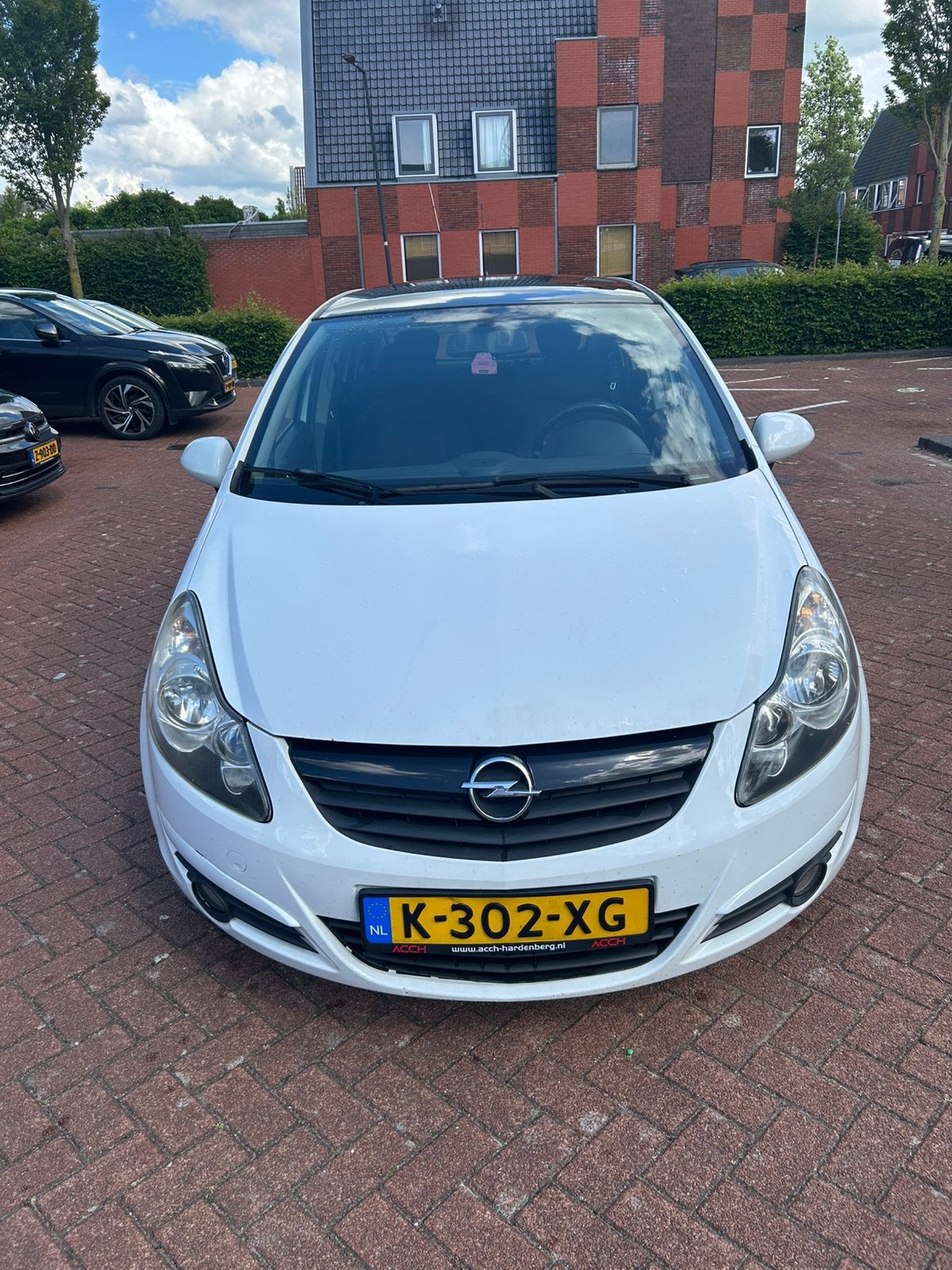 Opel Corsa 1.2 16V 5D 2009 Wit, Auto's, Voorwielaandrijving, Stof, 4 cilinders, 1229 cc
