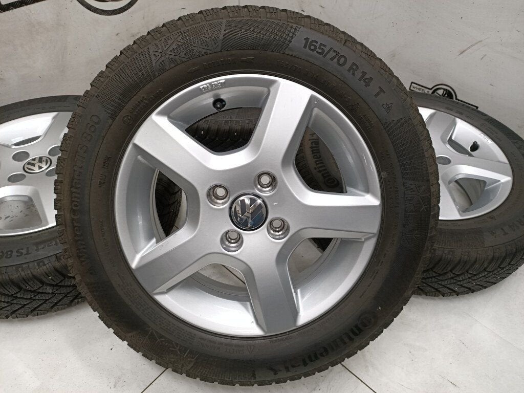 VW Up Seat Mi Skoda Citygo velgen 14"inch 4x100, Ophalen, Gebruikt, 14 inch, Banden en Velgen
