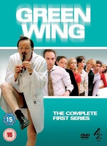 3X DVD BOX GREEN WING COMPLETE EERSTE SERIE NIEUW ZIEKENHUIS, Cd's en Dvd's, Alle leeftijden, Verzenden, Zo goed als nieuw, Britse komedie