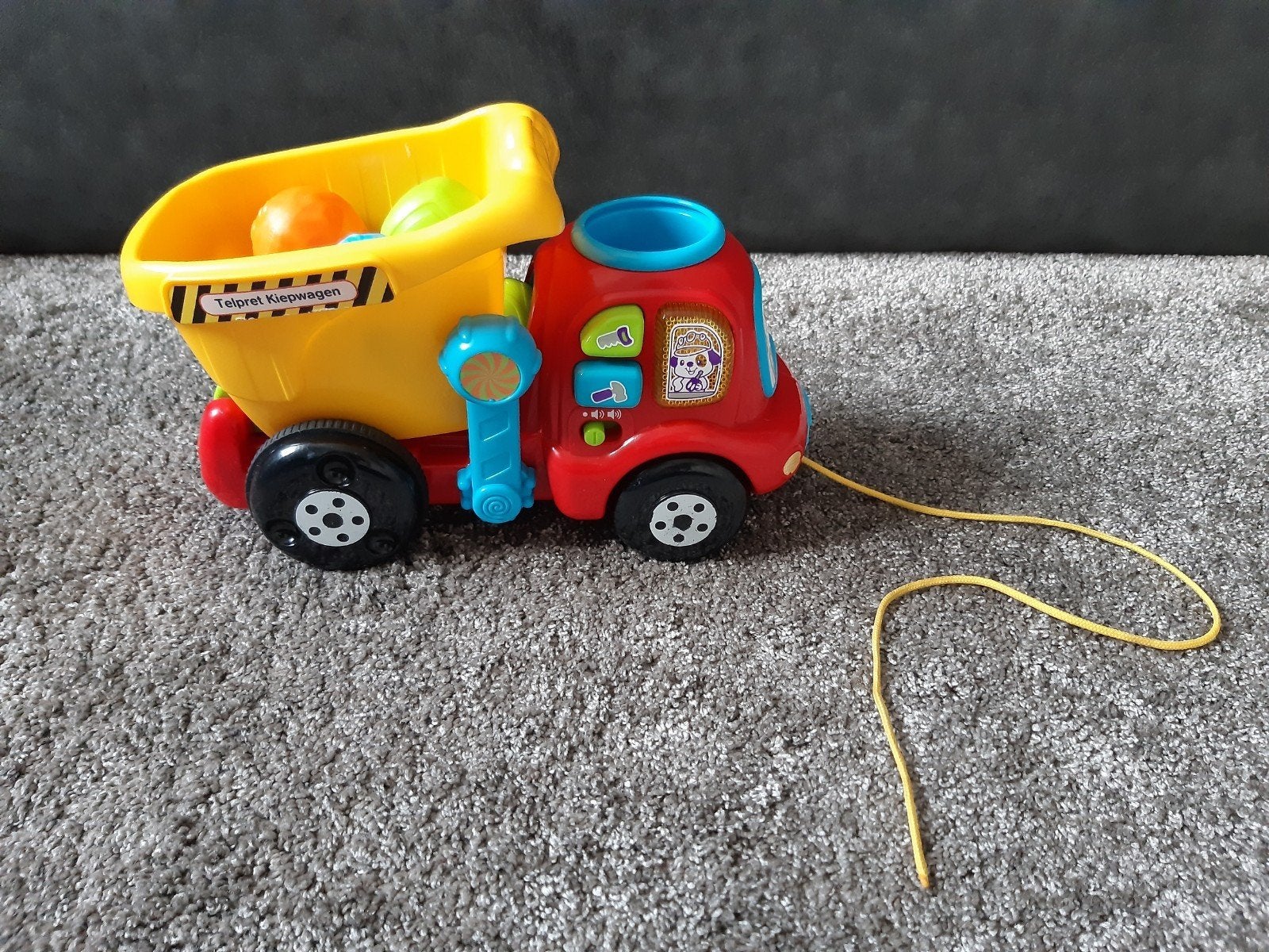 V tech kiepwagen telpret, Kinderen en Baby's, Speelgoed | Vtech, Ophalen of Verzenden, Zo goed als nieuw, 6 maanden tot 2 jaar