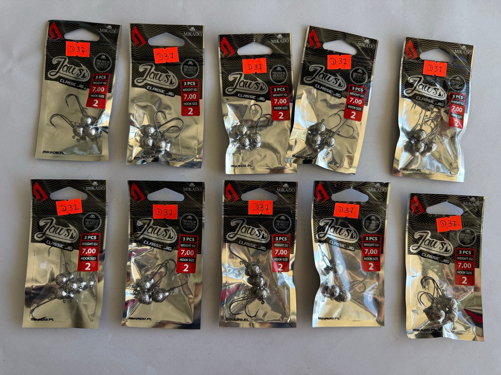 Mikado Jaws Classic Jig 7g haakmaat 2 - 3 stuks, Ophalen of Verzenden, Nieuw, Haak