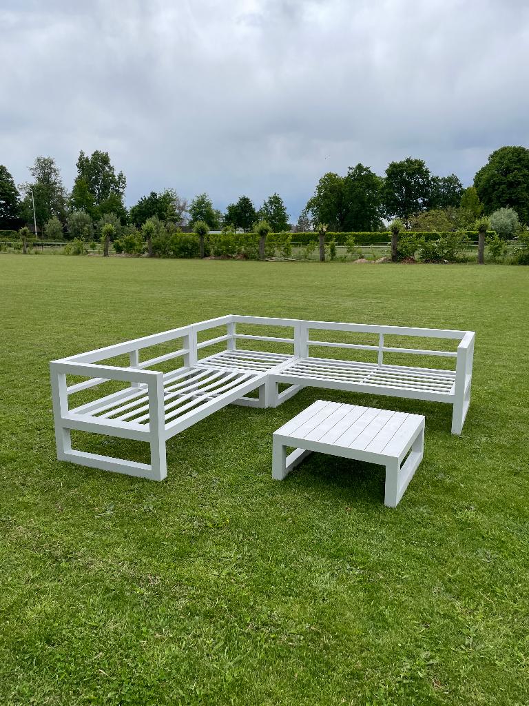 loungeset forza furniture - 4 delig, Ophalen, 5 zitplaatsen, Gebruikt, Bank