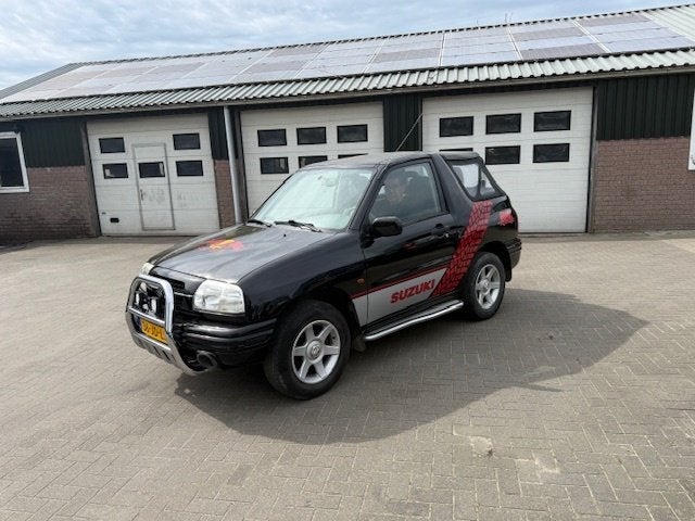Suzuki Grand Vitara 1.6 Cabrio 2001 Zwart, Stof, 4 cilinders, Zwart, Bedrijf