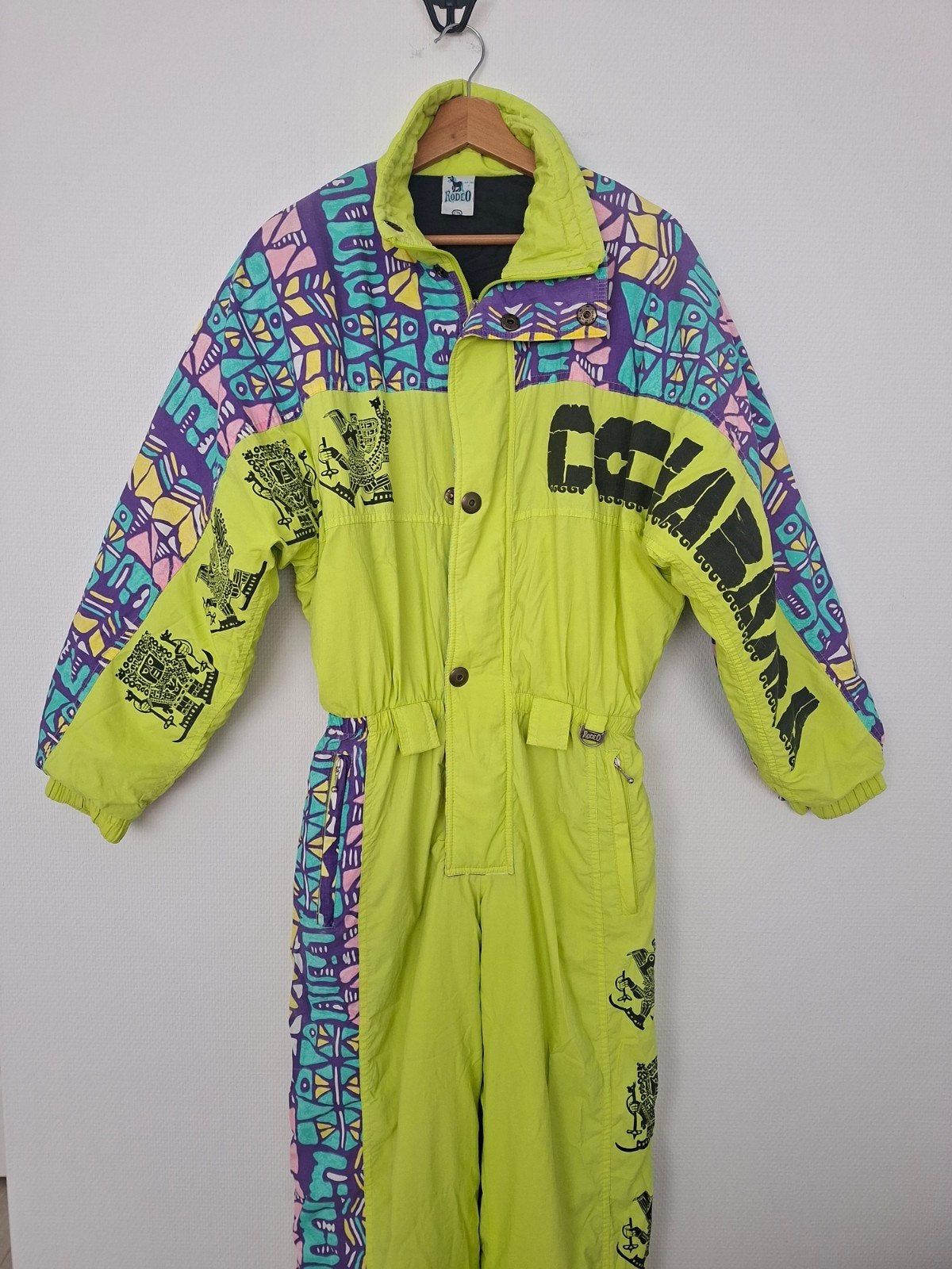 Vintage retro fout skipak, mt 36/38 après-ski, klunen, Overige merken, 100 tot 140 cm, Ophalen of Verzenden, Zo goed als nieuw