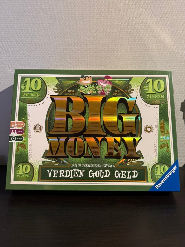 Big Money bordspel van Ravensburger - Zo goed als nieuw, Drie of vier spelers, Ophalen of Verzenden, Zo goed als nieuw, Ravensburger