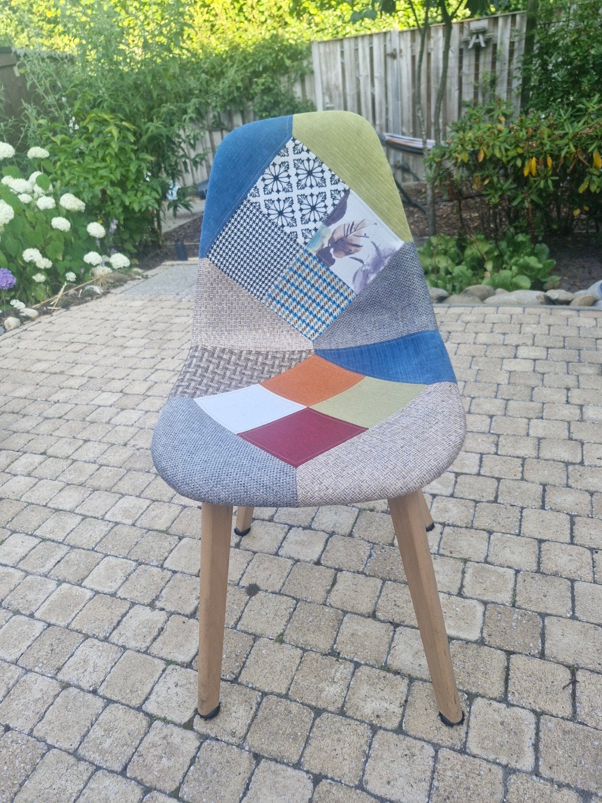 Eetkamerstoelen patchwork, Ophalen, Gebruikt, Overige kleuren, Speels kleurig