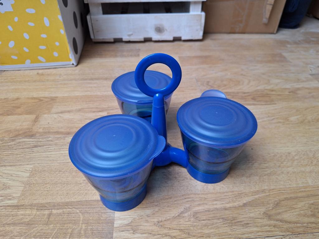 Bakjes tupperware voor snacks of borrel, Ophalen of Verzenden, Nieuw, Blauw, Overige typen