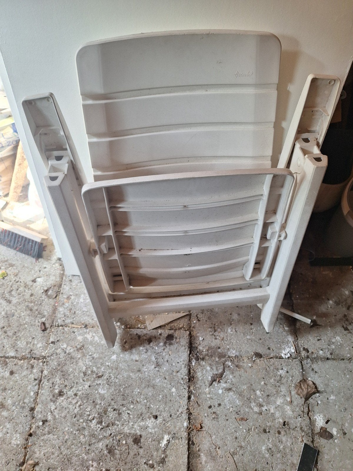 Verstelbare kunststof tuinstoel, Tuin en Terras, Tuinstoelen, Ophalen