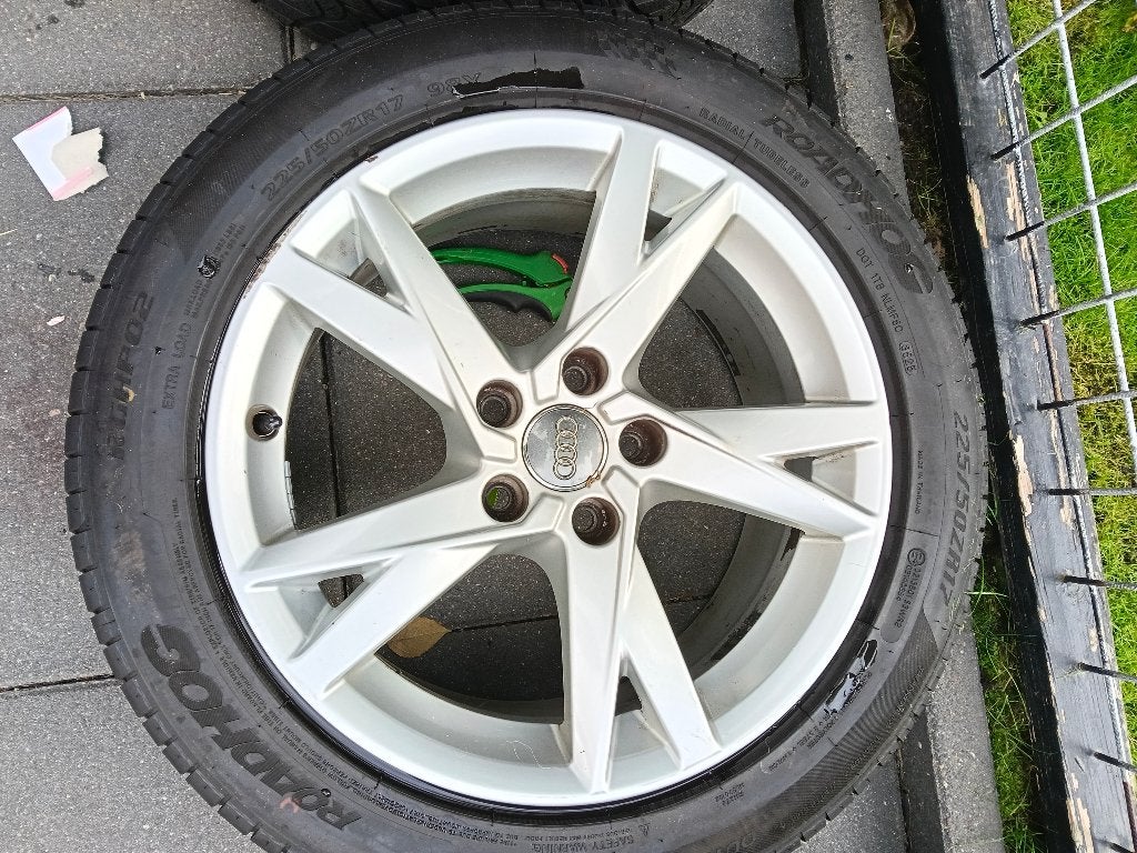 Audi a4 velg, Ophalen, 18 inch, Zomerbanden, Banden en Velgen