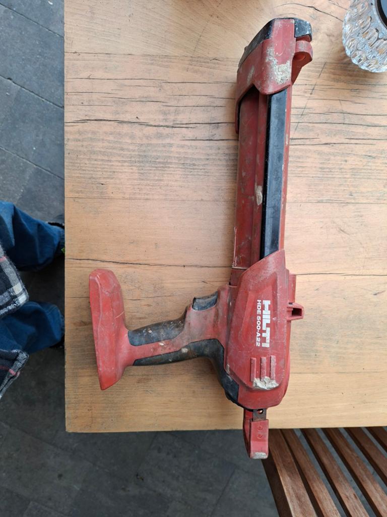 Hilti HDE 500-A22 Kit Dispenser kitspuit voor kit en lijm, Ophalen of Verzenden, Gebruikt