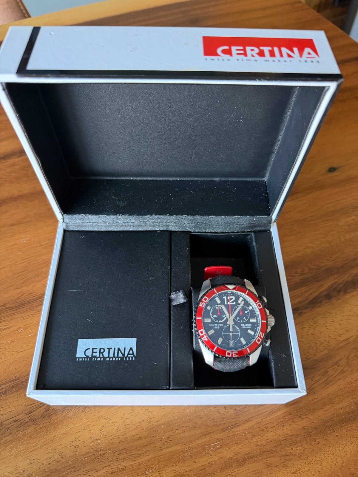 Certina DS Action Chronograaf Herenhorloge - Zo goed als nie, Overige merken, Staal, Polshorloge, Kunststof