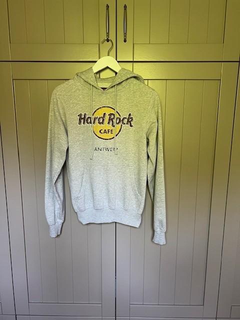 Hard Rock Café hoodie Antwerpen, Ophalen, Zo goed als nieuw, Maat 36 (S), Grijs