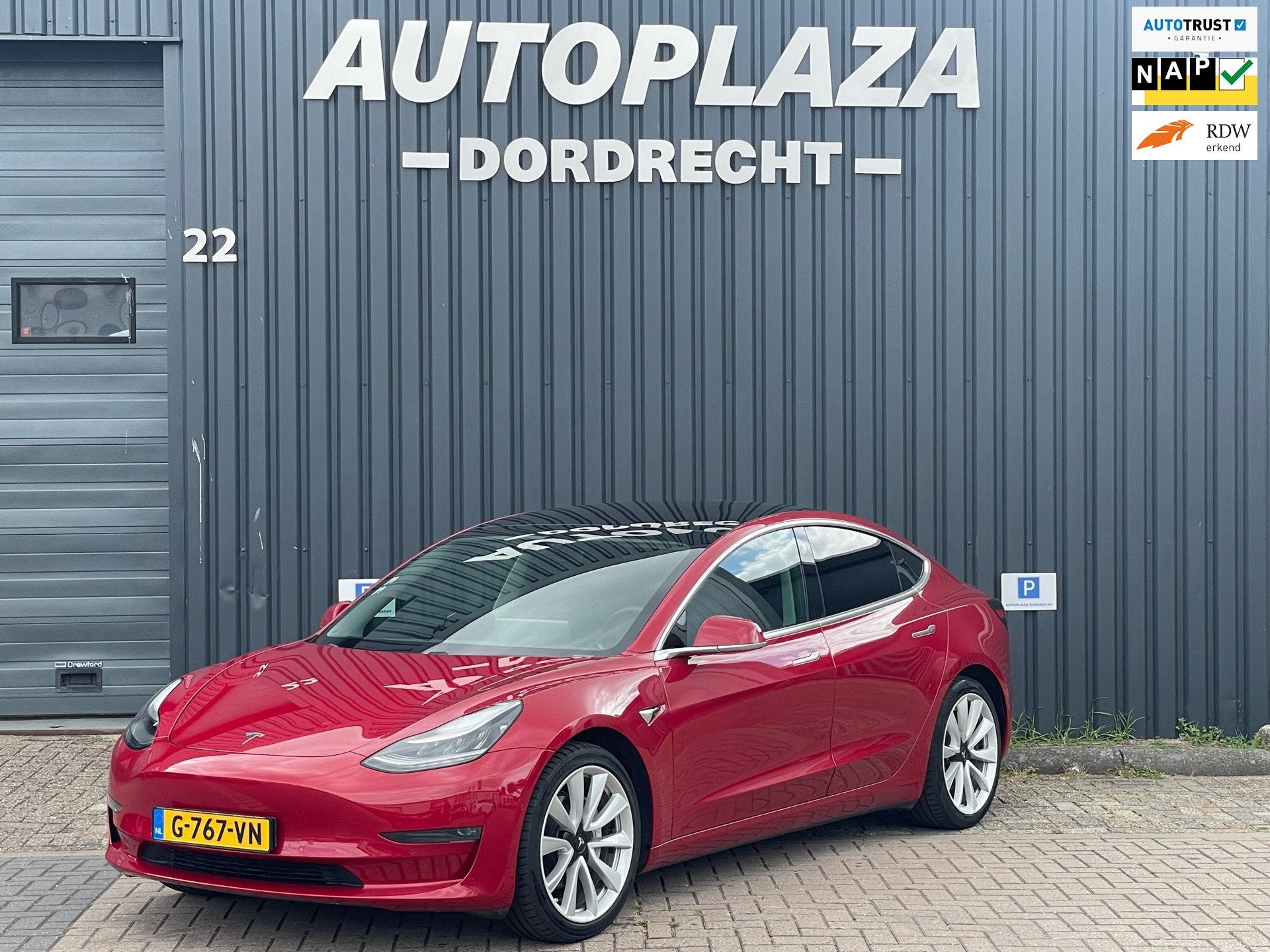 Tesla Model 3 Long Range AWD 75 kWh|SOH87%|Pano|Cam|Stoelver, Auto's, Tesla, Automaat, 530 km, 84 €/maand, Te koop