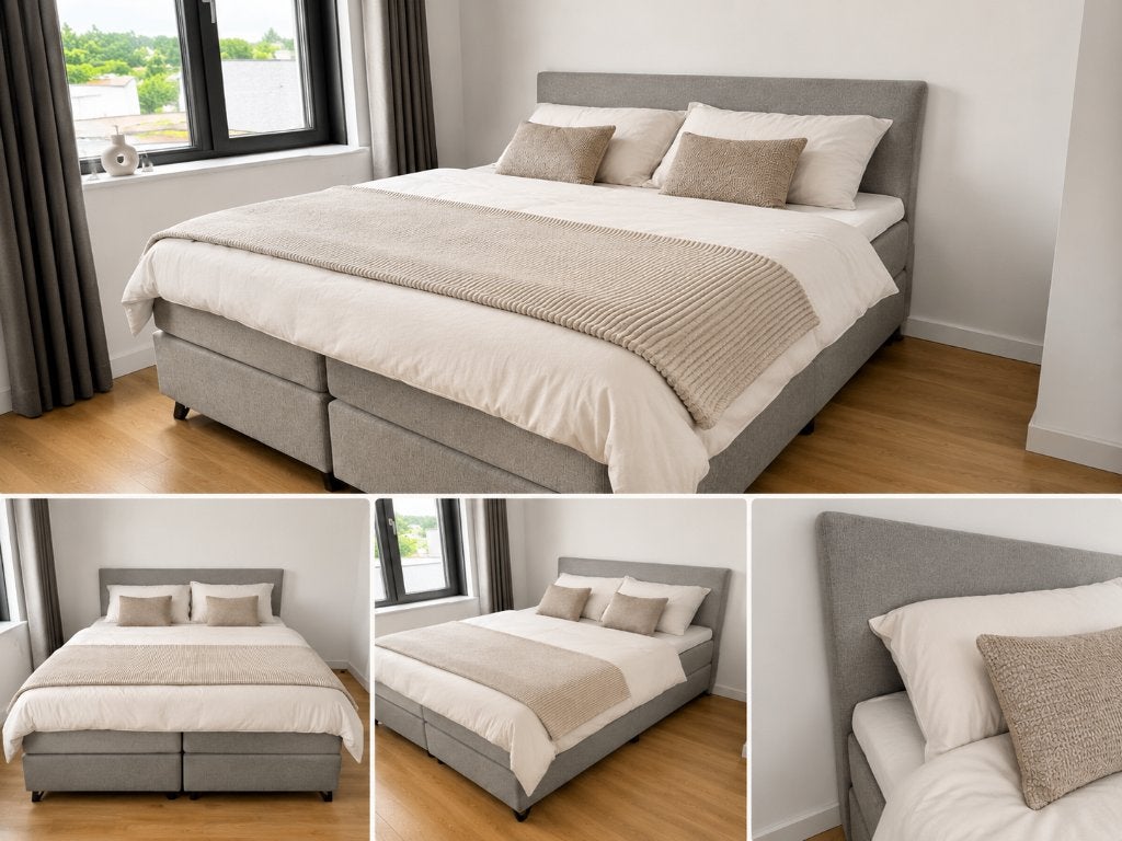 Swiss Sense boxspring 160x200 incl. topper, Ophalen, Tweepersoons, Zo goed als nieuw, 200 cm