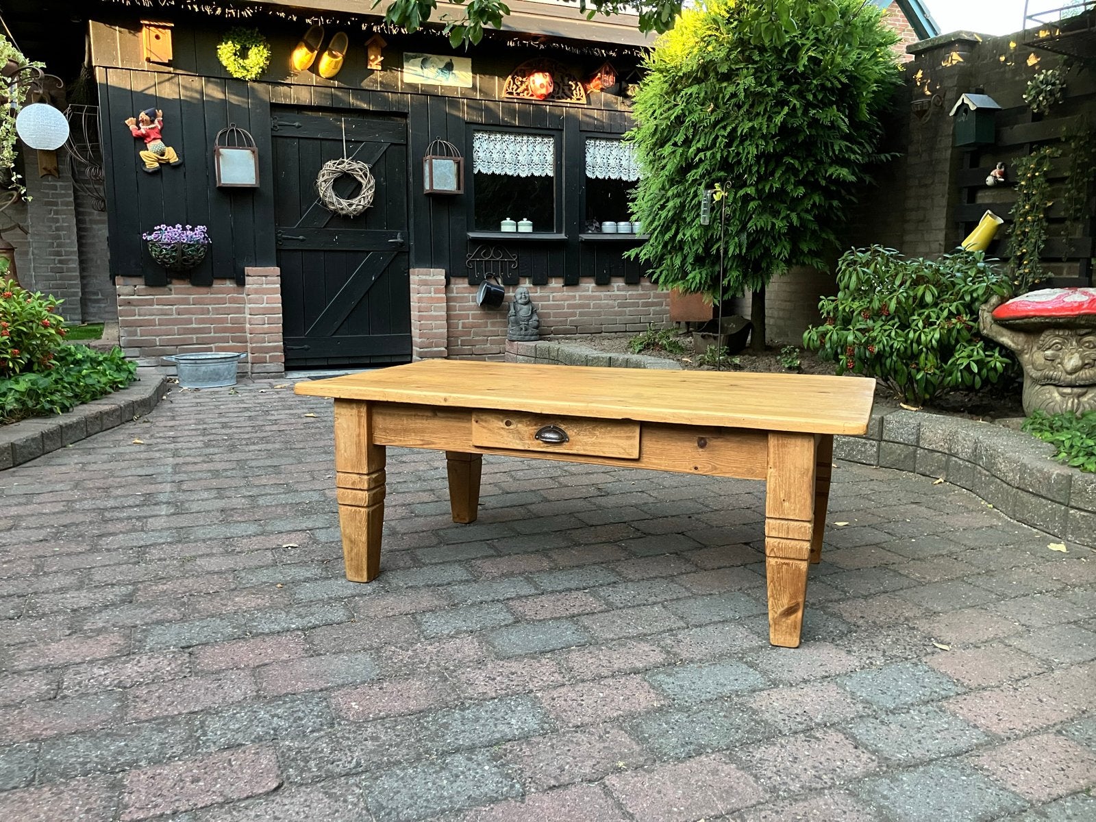 Leuk salon tafeltje, gratis af te halen, Huis en Inrichting, Tafels | Salontafels, Ophalen, Gebruikt, 100 tot 150 cm, 50 tot 100 cm