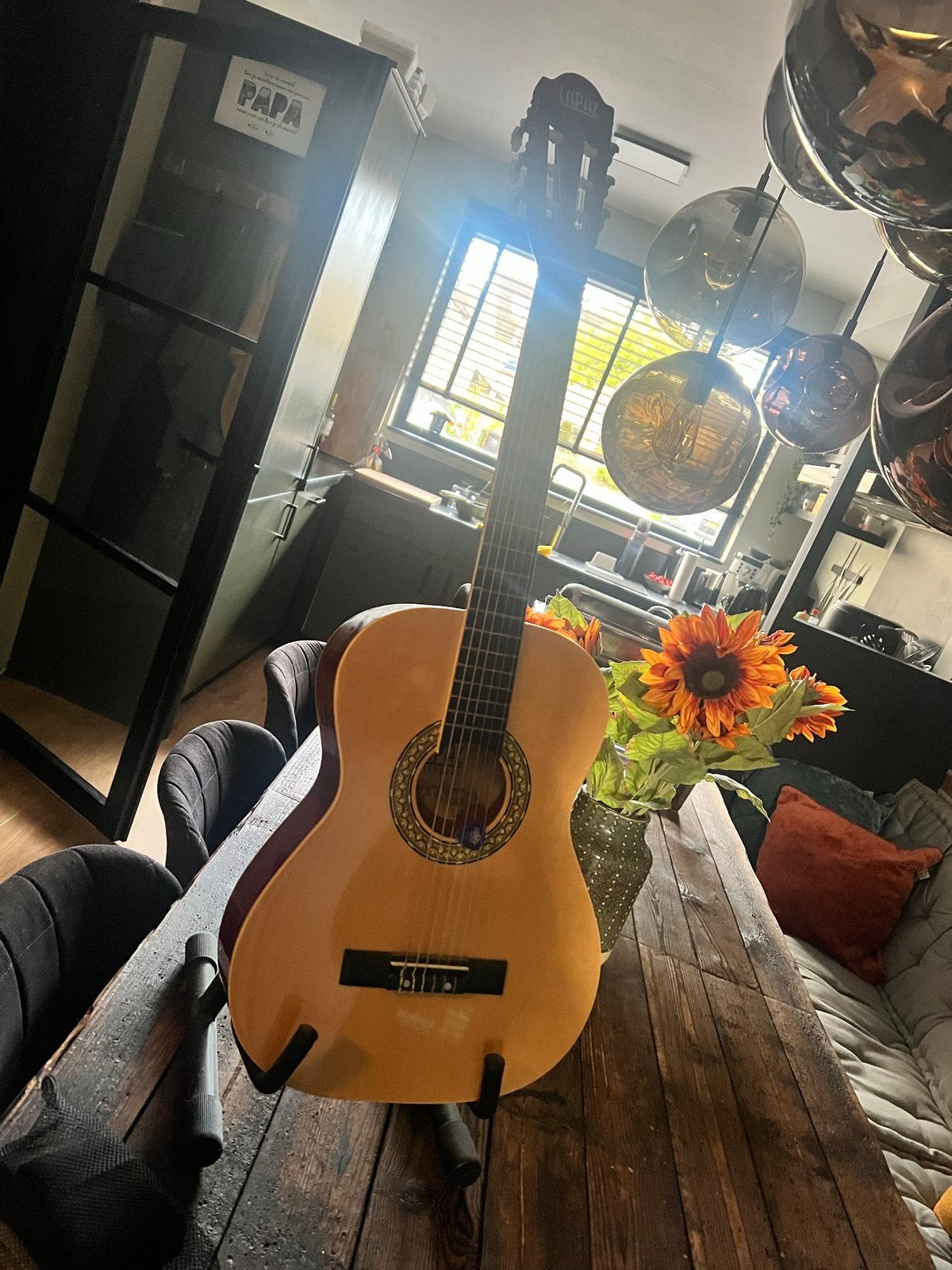 LaPaz klassieke gitaar met standaard, Ophalen of Verzenden, Gebruikt, Klassieke of Spaanse gitaar