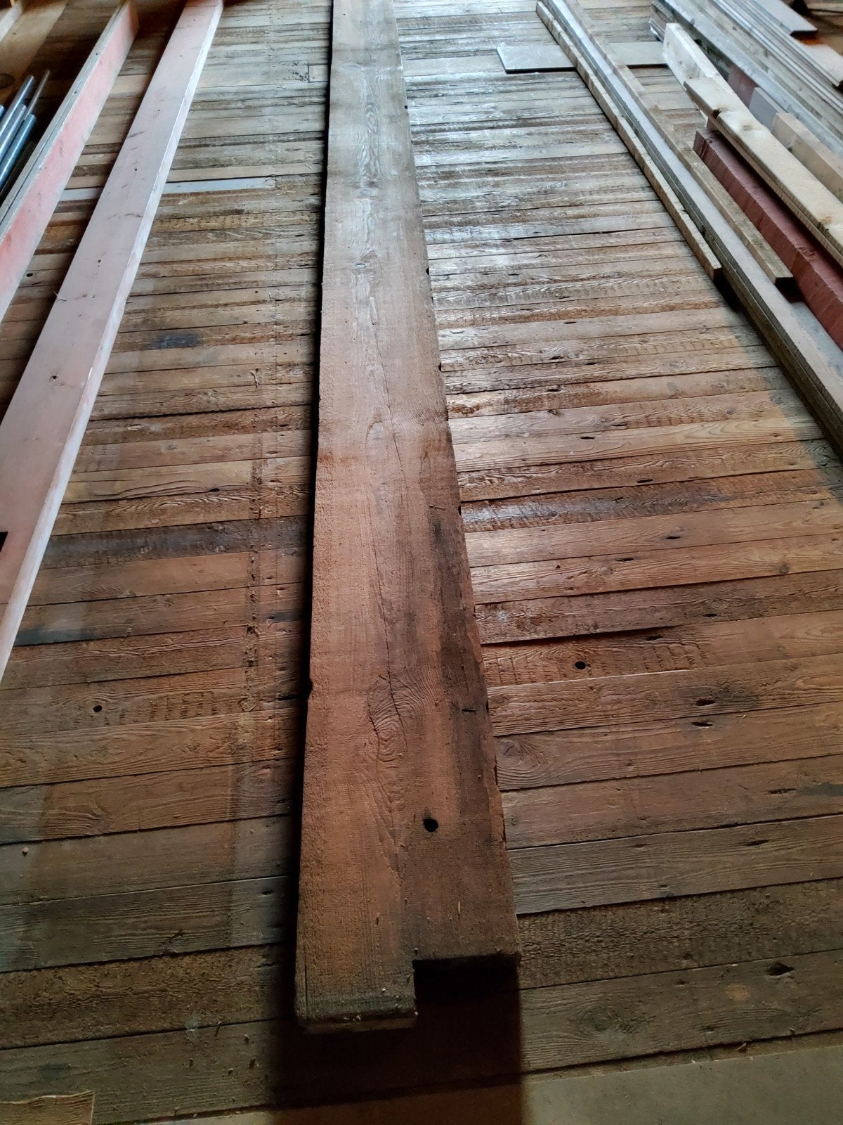 Amerikaans Grenen Plaathout - Robuust en Veelzijdig, Doe-het-zelf en Verbouw, Hout en Planken, Ophalen, Gebruikt, 25 tot 50 mm