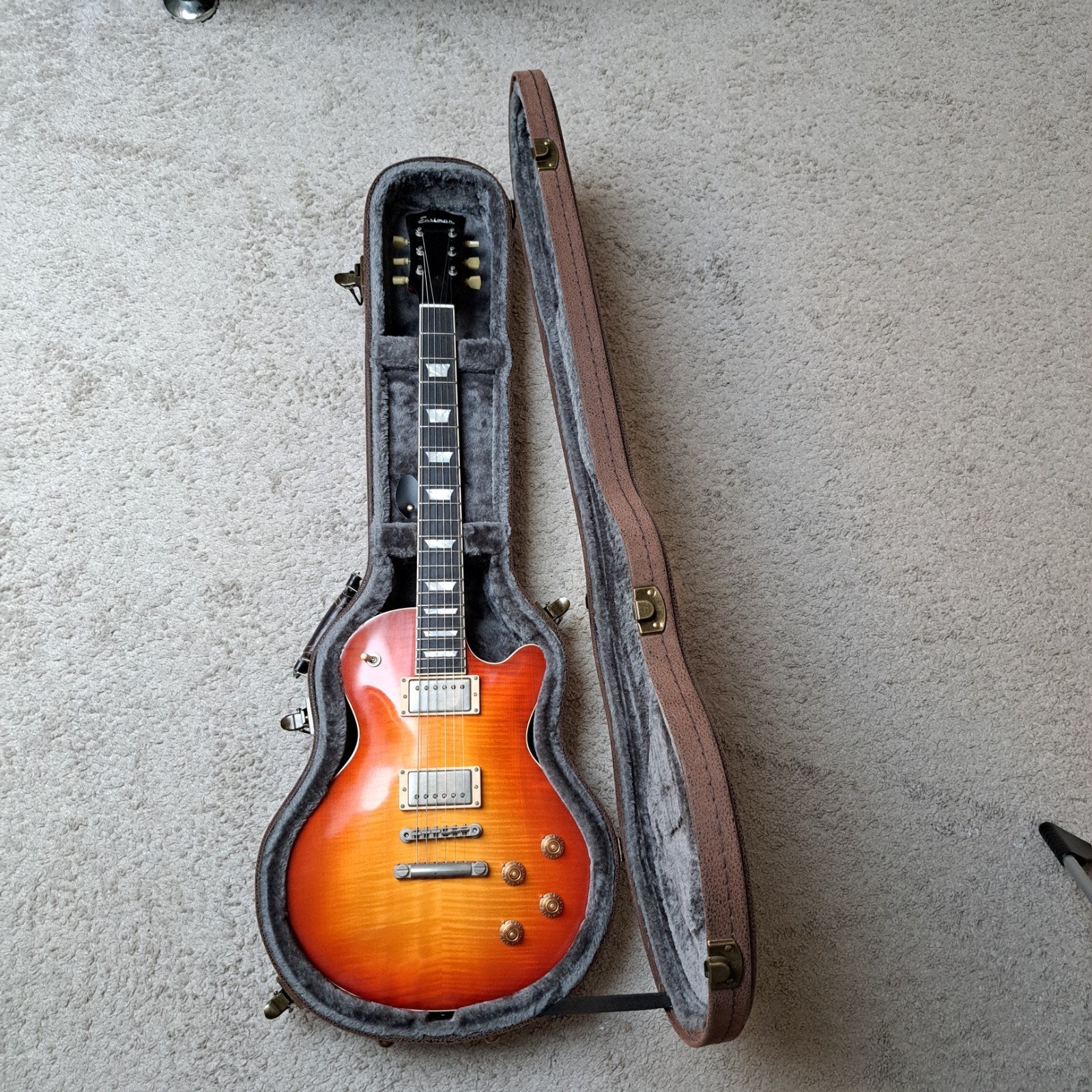 Eastman SB59 TV redburst, Ophalen of Verzenden, Zo goed als nieuw, Solid body, Overige merken