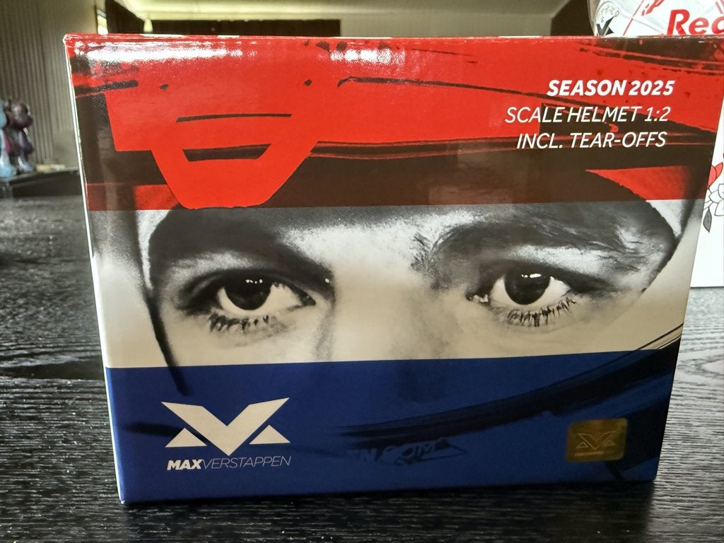 Max Verstappen Seizoenshelm 2025 (Schaal 1:2) - Nieuw, Ophalen, Nieuw, Formule 1