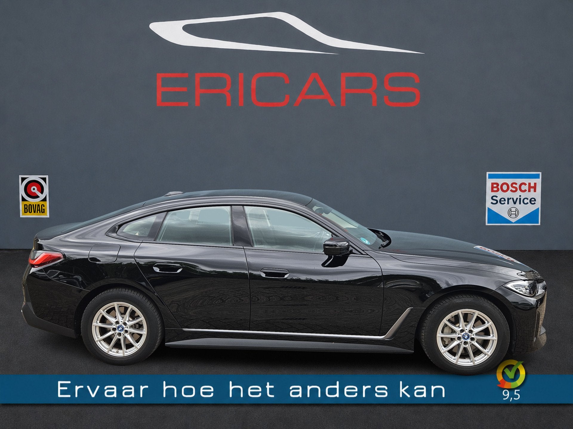 BMW i4 eDrive40 84 kWh NAVI / TEL / SPORTSTOELEN / LEER / LM, Achterwielaandrijving, Gebruikt, Leder en Stof, Origineel Nederlands