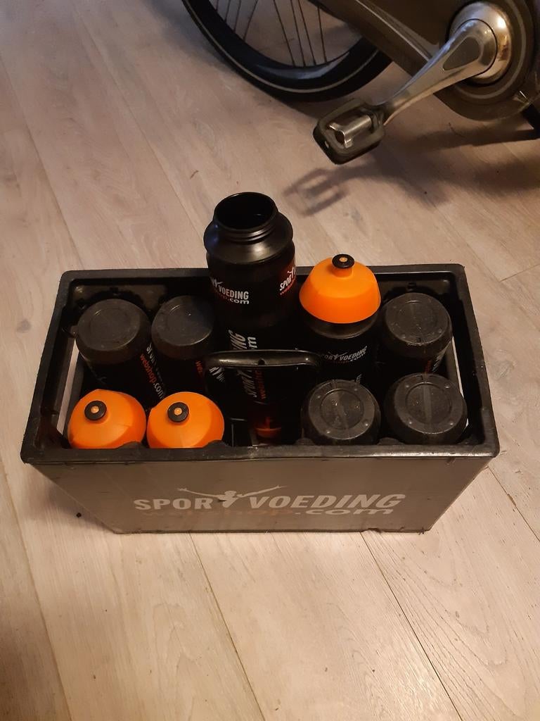 Bidonkrat met 9 bidons, Ophalen of Verzenden