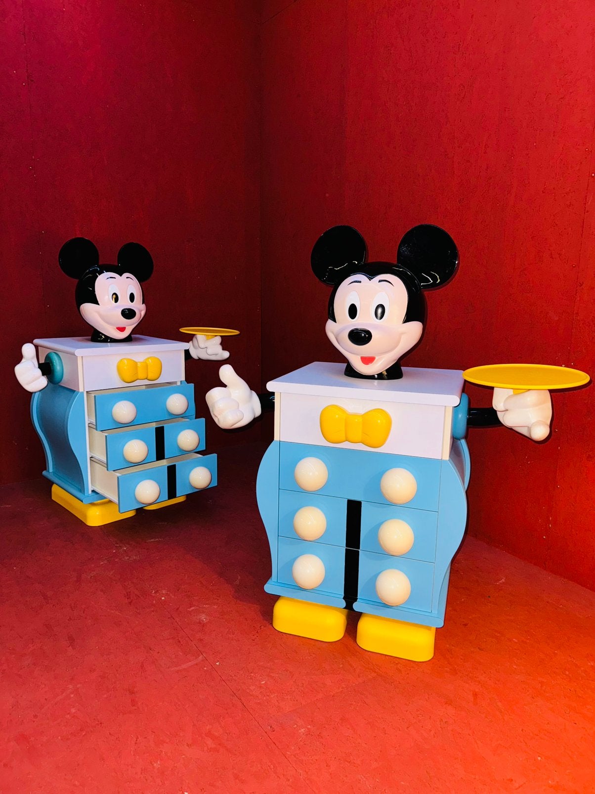 Twee Mickey Mouse ladekasten van Starform door Pierre Colleu, Ophalen of Verzenden, A, A, A