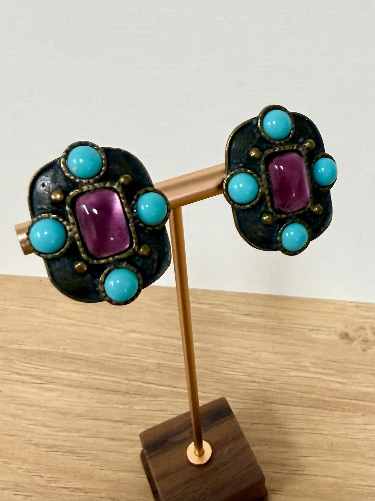 Philippe Ferrandis Paris vintage clips, Overige materialen, Ophalen of Verzenden, Zo goed als nieuw, Knopjes of Stekers