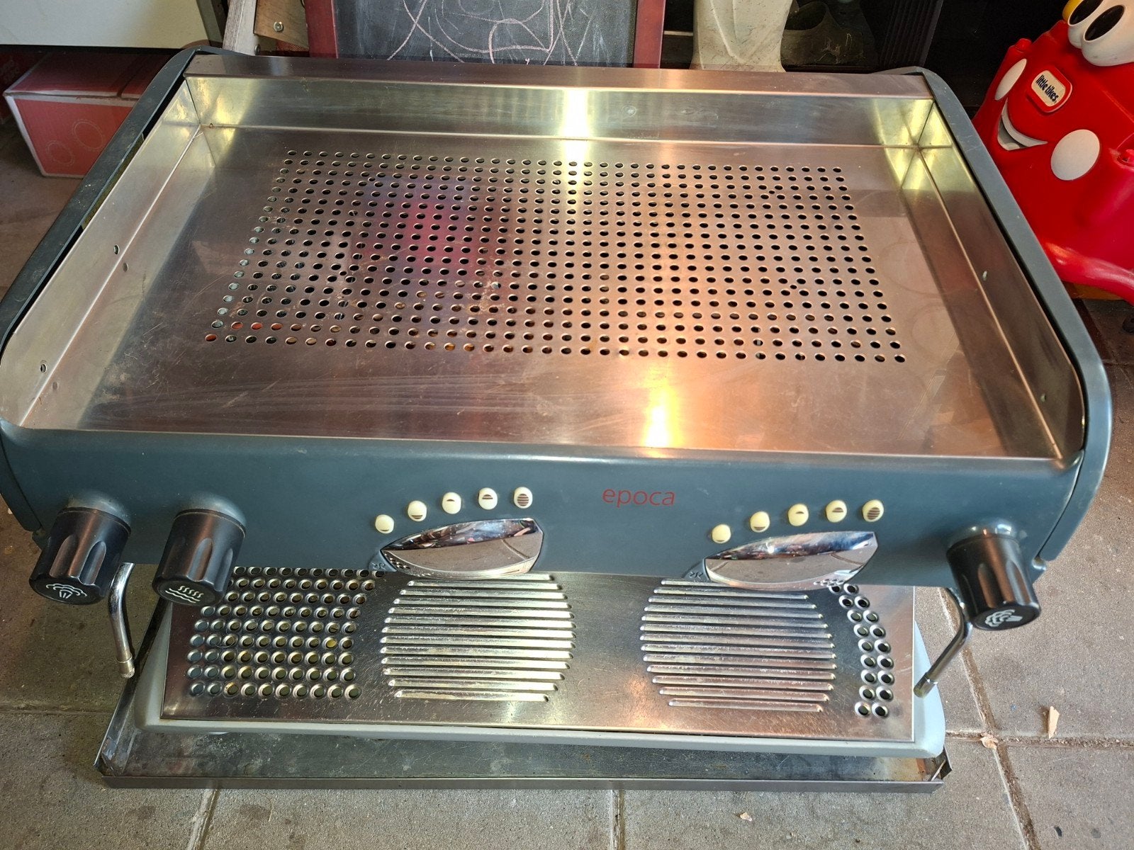Rancilio epoca horeca koffie apparaat afm.76x57x49, 10 kopjes of meer, Ophalen, Koffiemachine