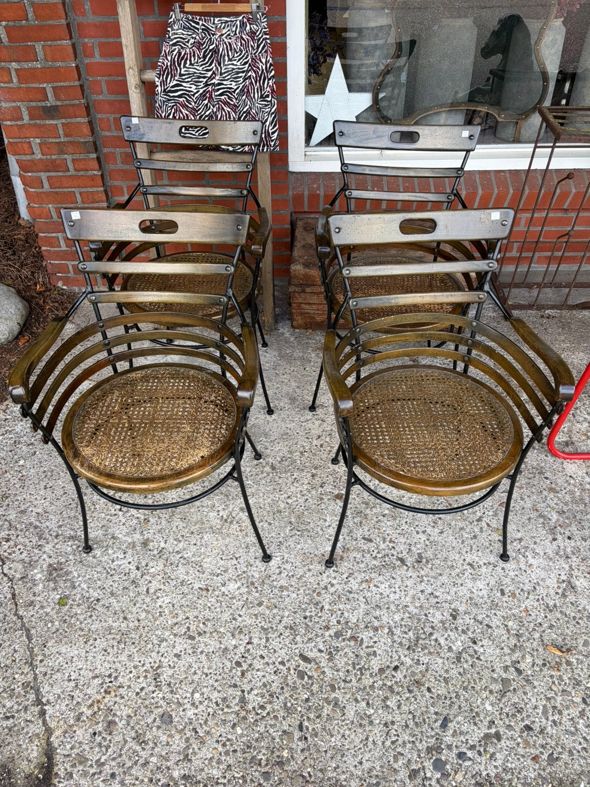 4 bistro stoelen, Ophalen, ., Wit, .
