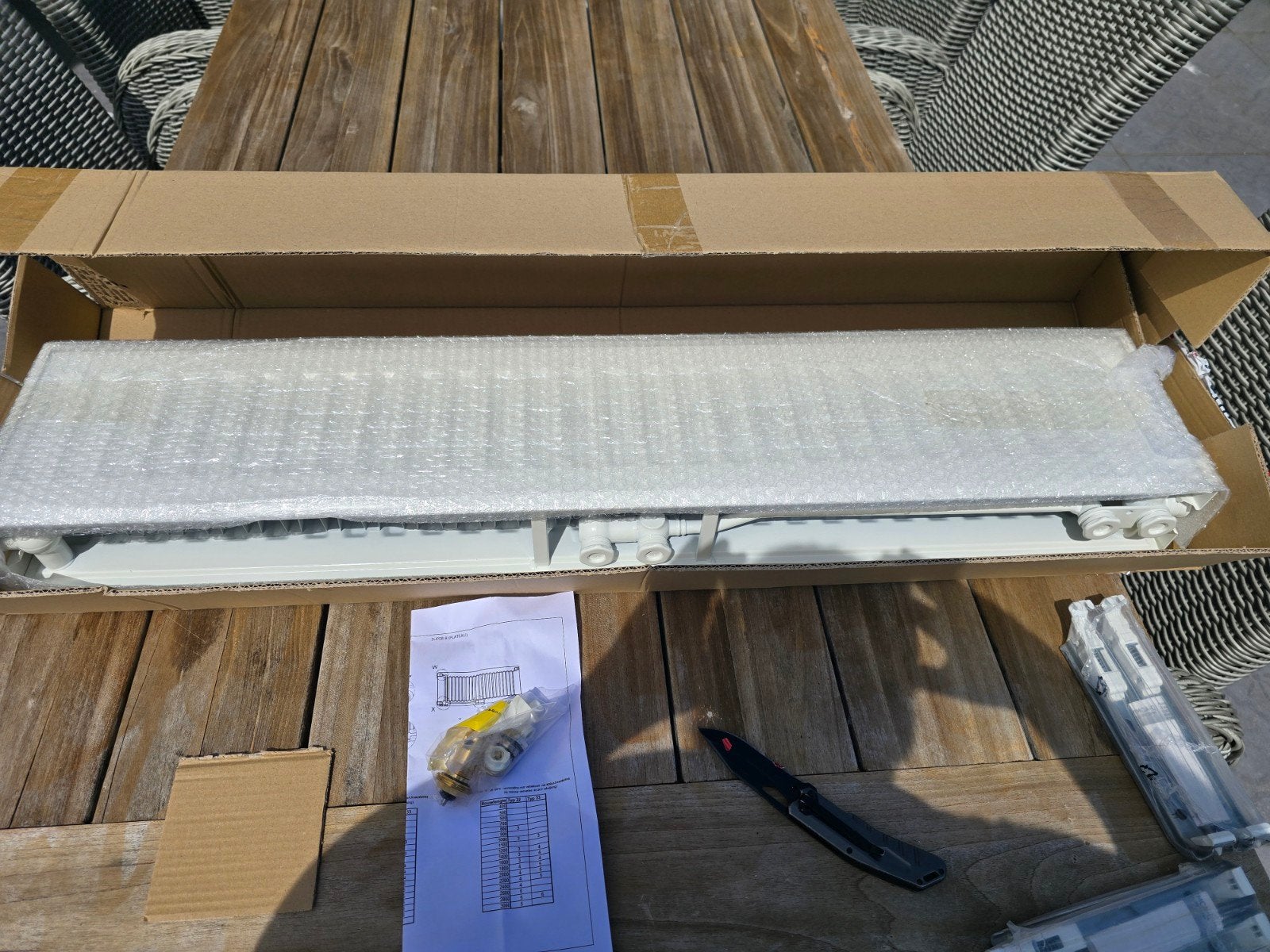 Thermorad Super-8-raam-compact- Radiator 689W Nieuw in doos, 30 tot 80 cm, 500 tot 800 watt, Hoog rendement (Hr), Radiator