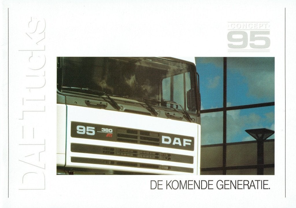 Folder DAF 95 (vrachtwagen - 1987), Verzenden, Gelezen, Overige merken