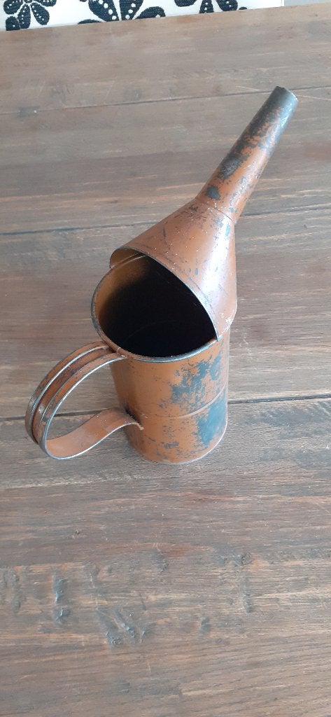 Antieke oliekan, vintage, Ophalen