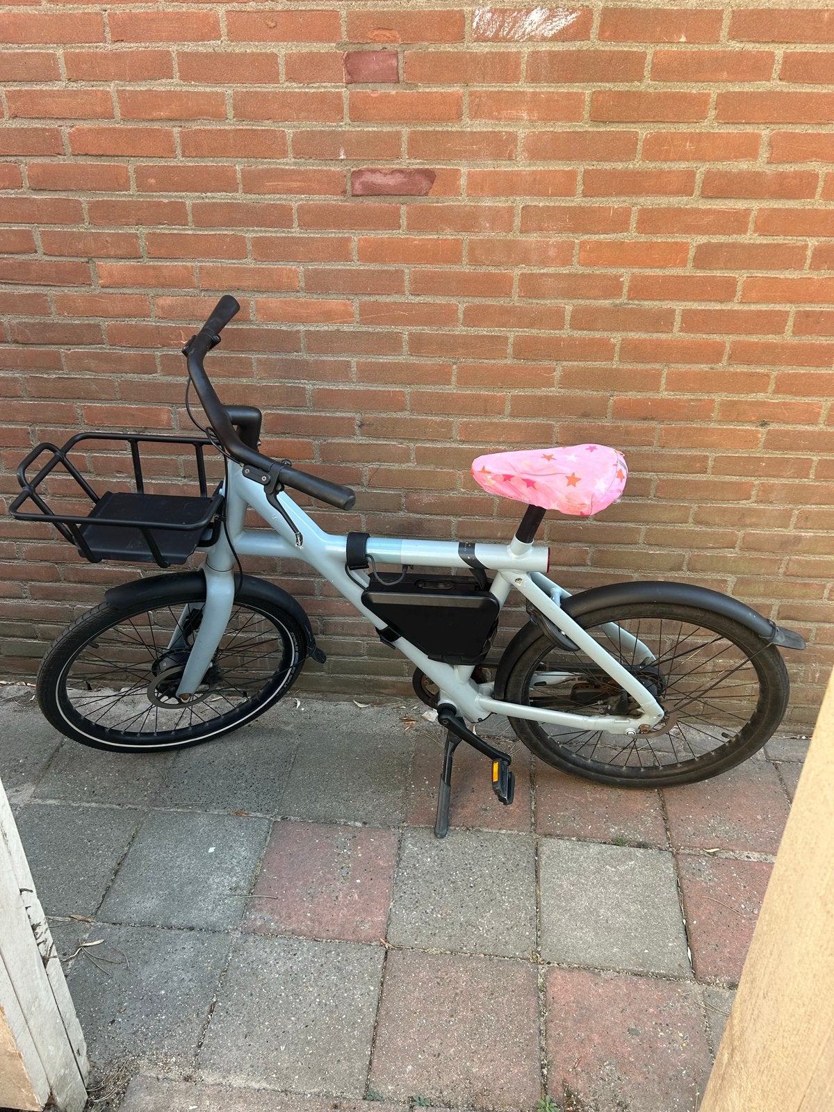 DEFECT VanMoof X3 - Lichtblauw met mandje en powerbank, Ophalen, Gebruikt, 51 tot 55 cm, Vanmoof
