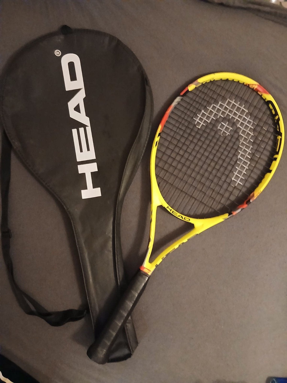 Head tennisracket met hoes - Zo goed als nieuw, Ophalen of Verzenden, Zo goed als nieuw, Racket, Head
