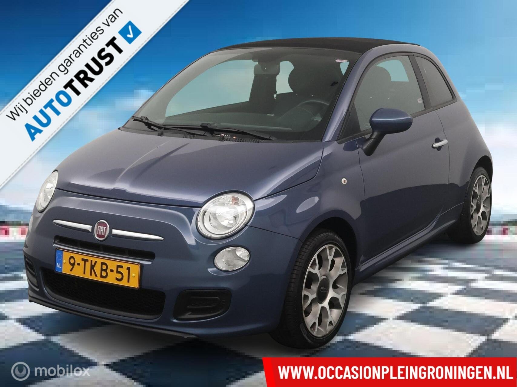 Fiat 500 C 0.9 TwinAir Turbo 500S CABRIO, Auto's, Gebruikt, Cabriolet, Origineel Nederlands, Bedrijf