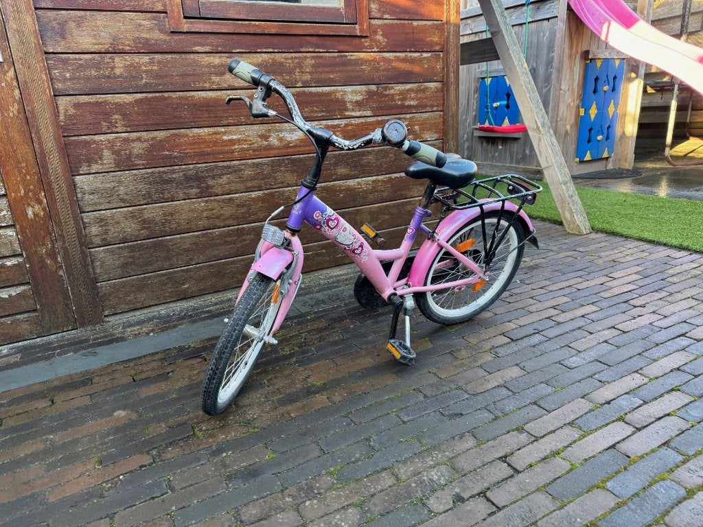 Loekie kinderfiets, Ophalen, Terugtraprem, Loekie., 16 tot 20 inch