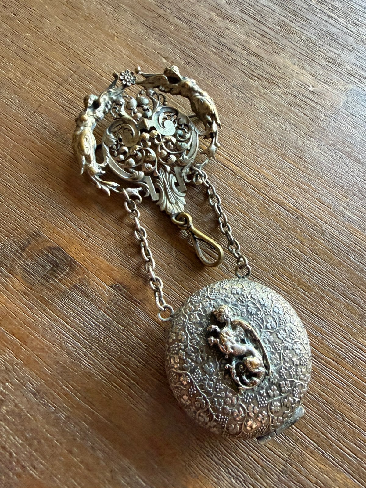 Zakhorloge chatelaine, Overige merken, Overige materialen, Gebruikt, Ophalen of Verzenden