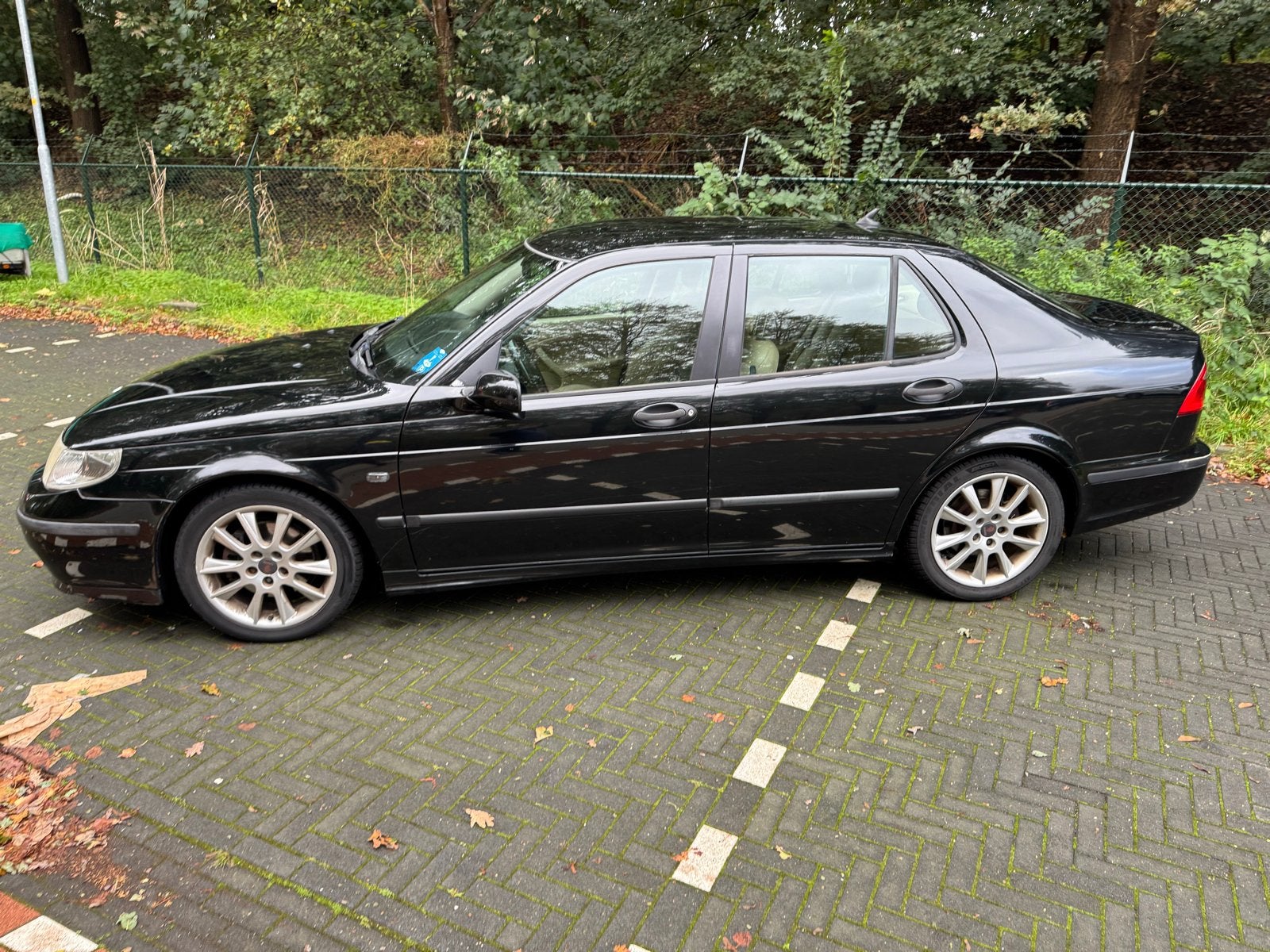 Saab 9-5 2.3 T AUT 2005 Zwart, Auto's, Euro 5, 1800 kg, 4 cilinders, 2290 cc