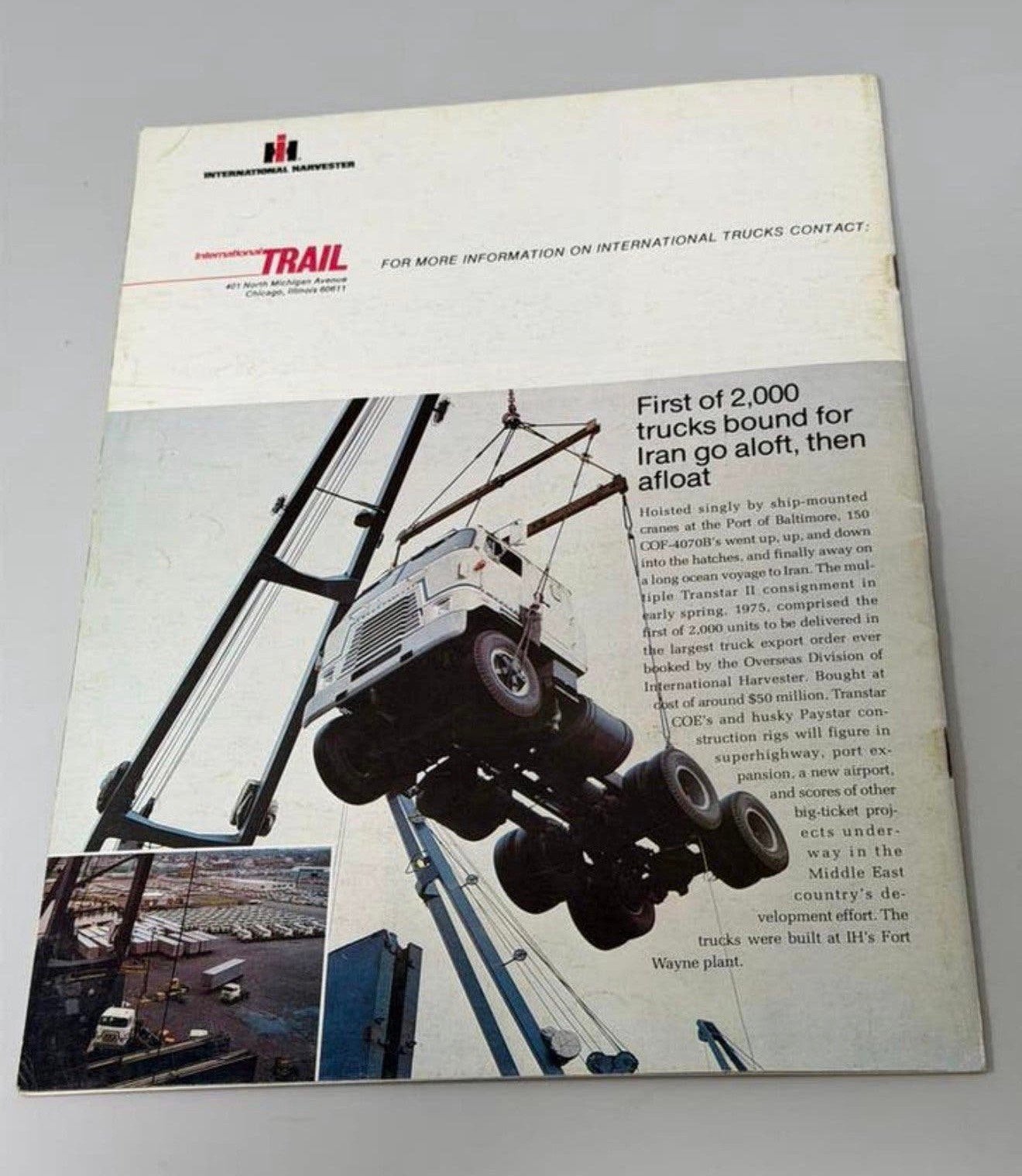 Vintage International Trail Magazine 1975 Trucks tijdschrift, Ophalen of Verzenden, 1960 tot 1980, Tijdschrift