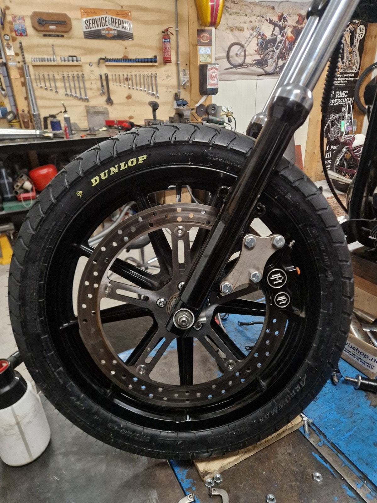 Harley davidson perfomance machine rem set up, Ophalen of Verzenden, Gebruikt