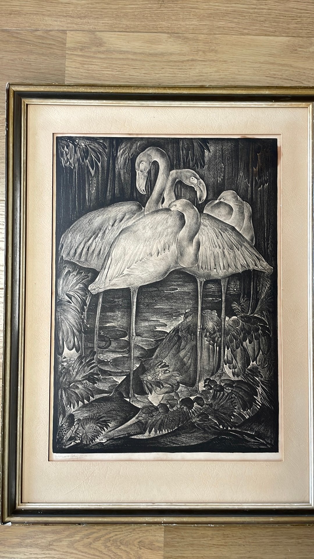 Flamingo’s Willem van den Berg, Antiek en Kunst, Ophalen of Verzenden