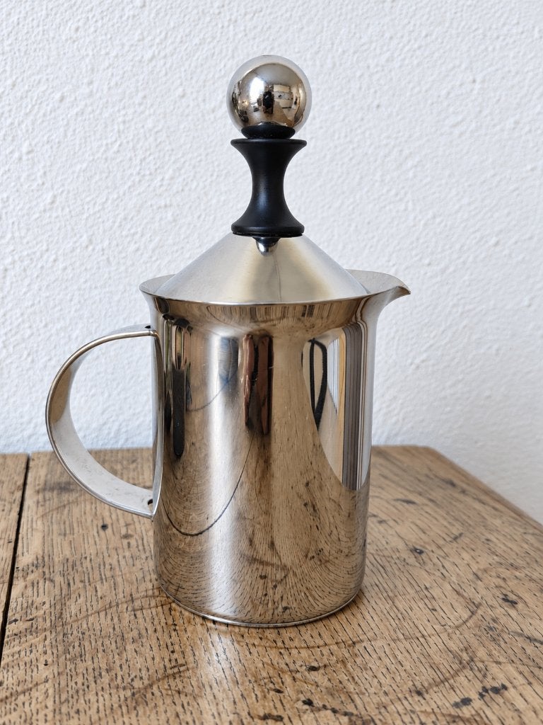 Cilio Classic handmatige melkschuimer RVS, Ophalen of Verzenden, Zo goed als nieuw, Handmatige melkopschuimer