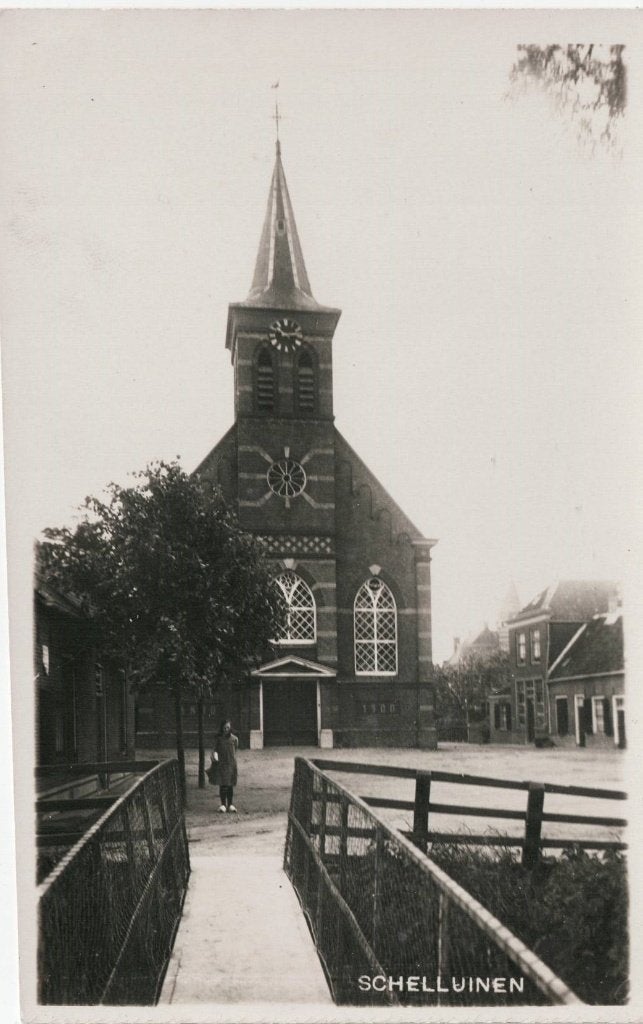 Fotokaart Schelluinen - Van der List - Van Baalen Gorinchem, Ophalen of Verzenden, 1920 tot 1940, Ongelopen, Zuid-Holland