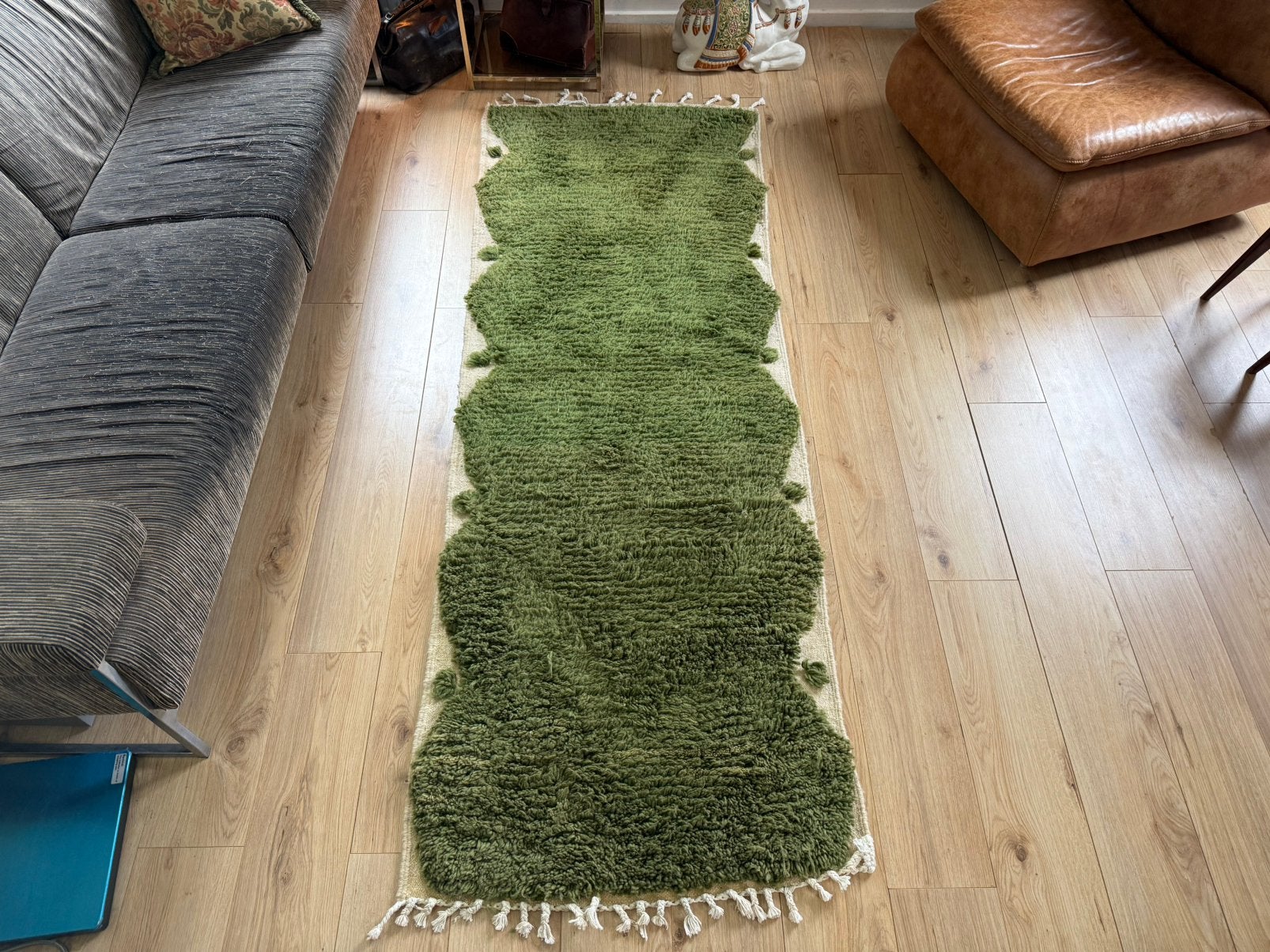 Marokkaanse loper handgeknoopt – vintage/retro 244x86, 1053ML, Amsterdam, Info@bababoho.com, Mid-century modern, bohemian, Scandinavisch, eclectisch