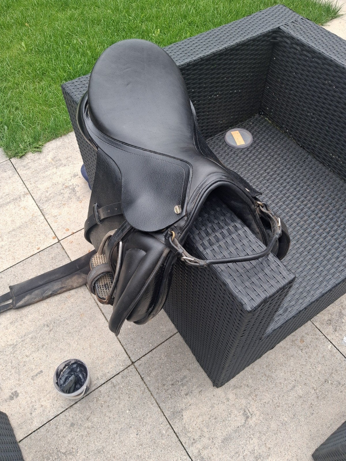 C pony veelzijdigheid zadel 16 inch., Dieren en Toebehoren, Ophalen, Gebruikt