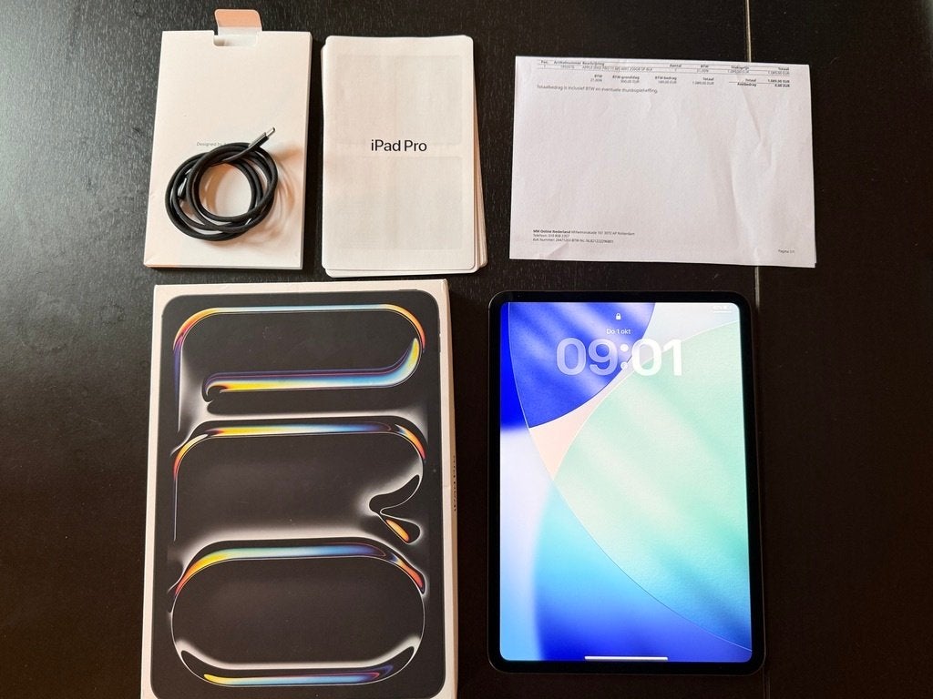 Foto 3 van iPad Pro 11" M5 256GB Wi-Fi Space Black 13Mnd garantie + bon