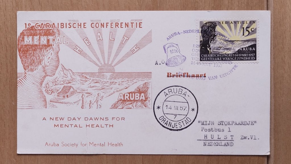 Maximumkaart/Briefkaart Aruba, Ophalen of Verzenden, Gestempeld